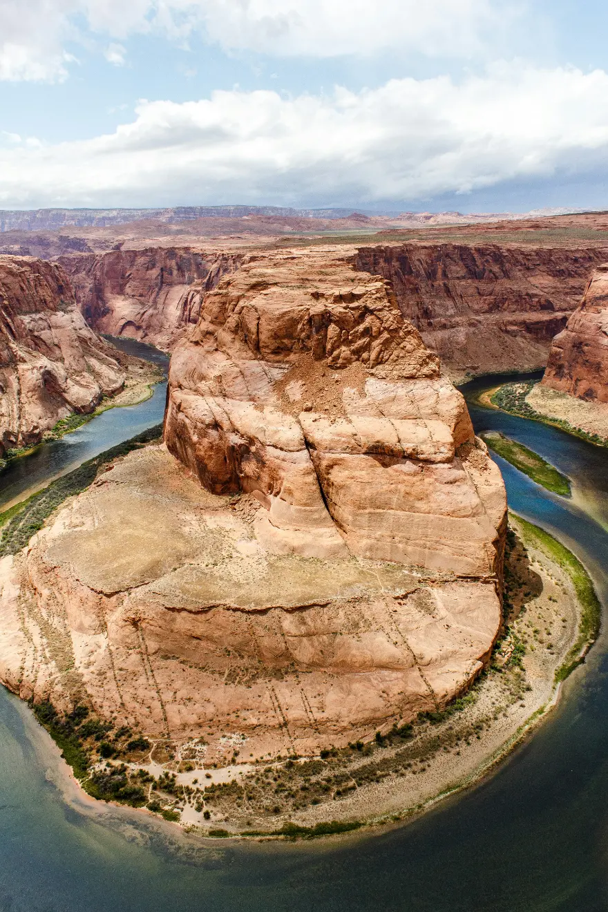 Horseshoe Bend met de Colorado River in een hoefijzervormige bocht in Arizona
